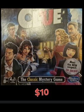 Hasbro Clue Classic Mystery Game - Black and Red Accents